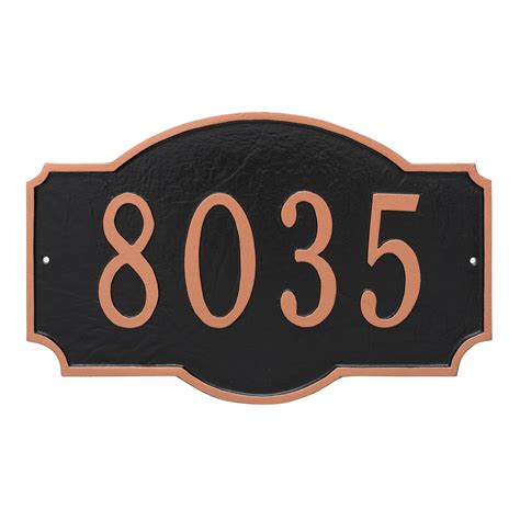 montague metal products standard house number|montague metal address plaques.